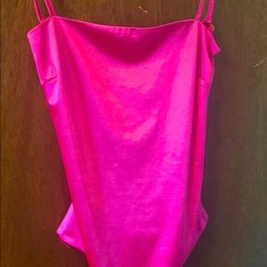 Pink silk one piece woman’s